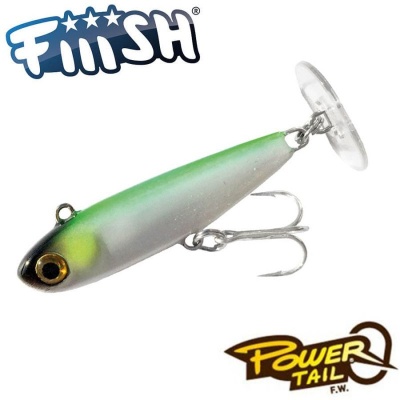 Fiiish Power Tail 44 mm: 8.00 g - Wasabi Ayu