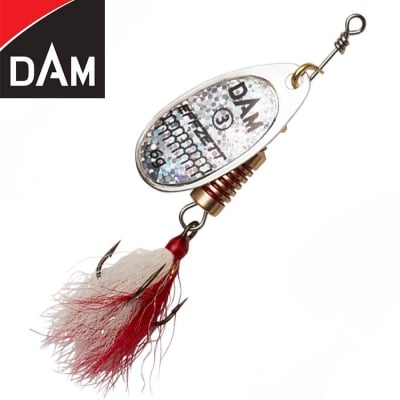 Dam Effzett Standard Dressed Spinner #2 4g Sinking Reflex Silver