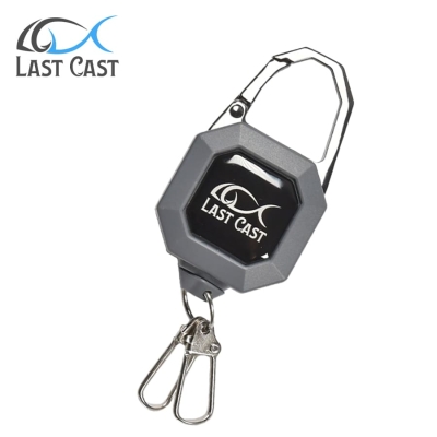 Last Cast Retractor Double Snap Grey 70cm