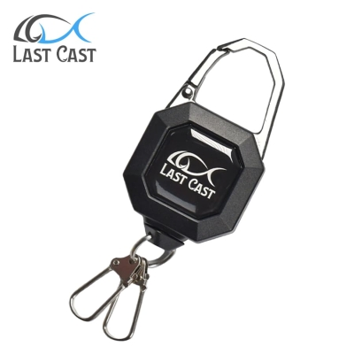 Last Cast Retractor Double Snap Black 70cm