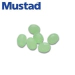 Mustad Glowing Oval Beads 100pcs Мъниста за риболов