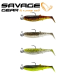 Savage Gear Cannibal Shad 12.5cm + 12.5g #5/0 Mix 4+4pcs Комплект силиконови примамки