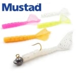 Mustad Aji Worm Hila-Hila 1.7inch 005 UV Clear Chart