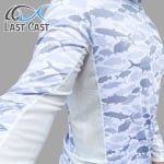 Last Cast Camo Fish Mesh Hoodie UPF 50+ UV Блуза с качулка