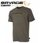 Savage Gear SG4 Logo T-Shirt Loden Green Тениска