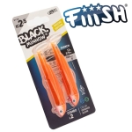 Fiiish Black Minnow No2.5 Double Combo: 2 Jig Heads 12g + 2 Lure Bodies 10.5cm - Orange Glow