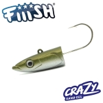Fiiish Crazy Sand Eel 180 Jig Head 45g Deep - Kaki Джиг глава