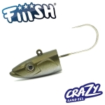 Fiiish Crazy Sand Eel 180 Jig Head 55g X-Deep - Kaki Джиг глава