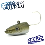 Fiiish Crazy Sand Eel 180 Jig Head 55g X-Deep - Kaki Джиг глава