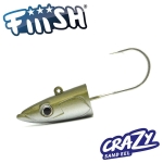 Fiiish Crazy Sand Eel 180 Jig Head 35g Offshore - Kaki Джиг глава