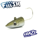 Fiiish Crazy Sand Eel 180 Jig Head 35g Offshore - Kaki Джиг глава