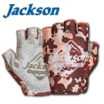 Jackson Sun Protect Fishing Gloves Brown Camo Ръкавици