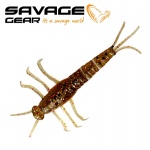SG LB 3D PVC Mayfly 50mm Brown Glitter 8pcs