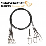 Savage Gear Black7 Trace 20cm 0.35mm 7kg  Метален повод