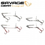 Savage Gear Carbon49 Corkscrew Stinger Double Hook Double hook stinger