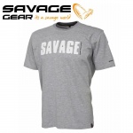 Savage Gear Simply Savage Tee Light Grey Melange