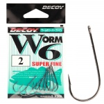 Decoy Worm 6 Super Fine Hook