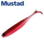 Mustad Mezashi Z-Tail Minnow 3inch Transparent Red