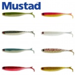 Mustad Mezashi Z-Tail Minnow 3inch Transparent Red