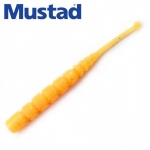 Mustad Aji Worm Plu-Plu 2inch 008 Orange Glow Glitter