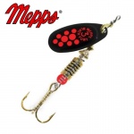 Mepps Black Fury 2 Black / Red dots