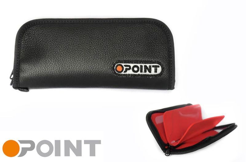 Orange Point Wallet Black 