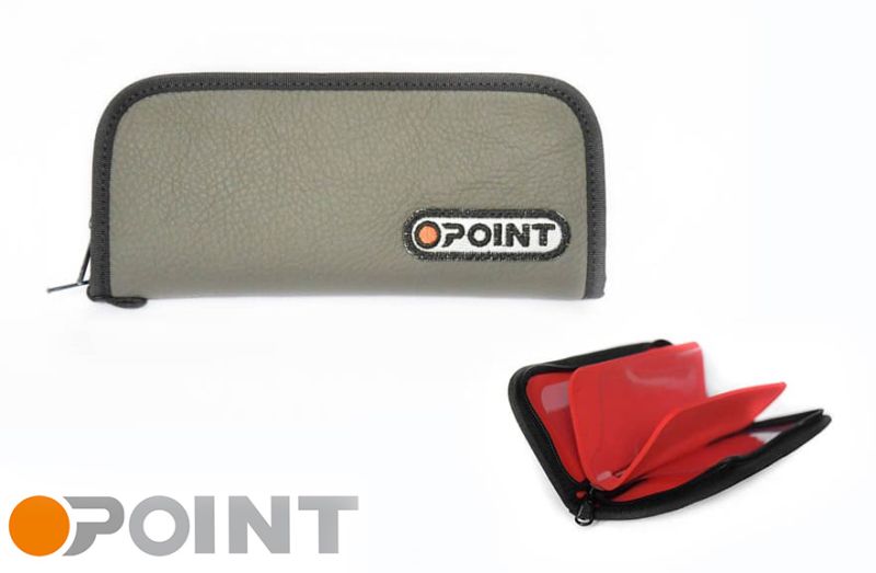 Orange Point Wallet Grey