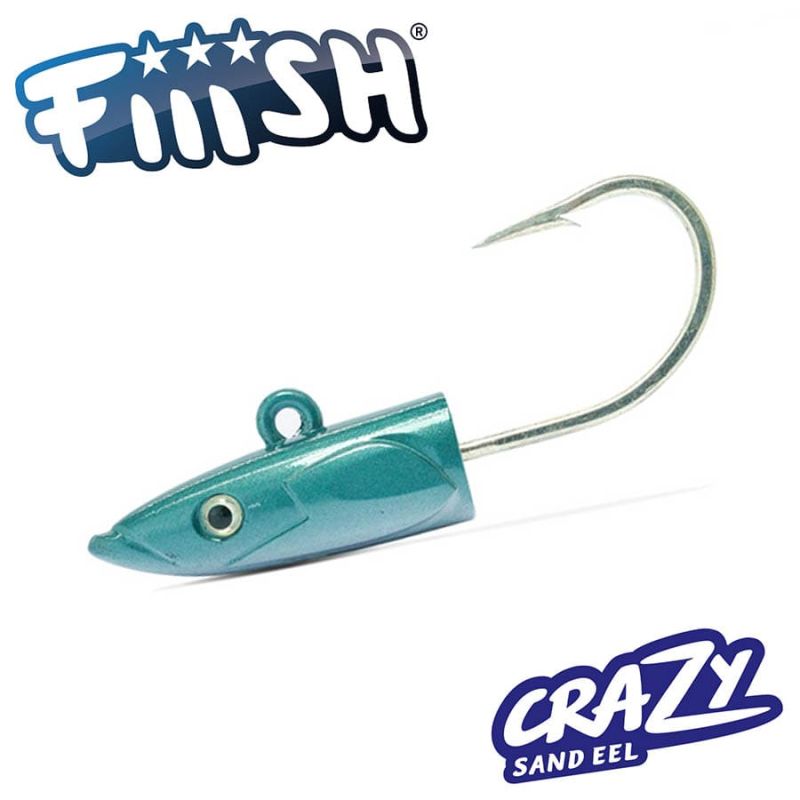 Fiiish Crazy Sand Eel No3 Jig Head 100g X-Strong Dark Blue