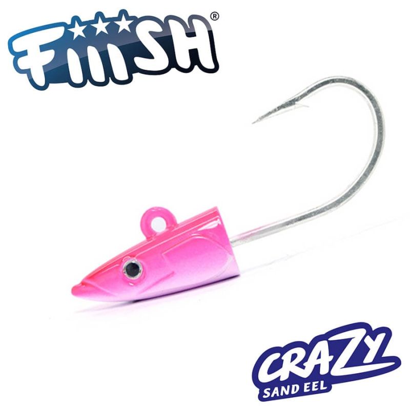 Fiiish Crazy Sand Eel No3 Jig Head 70g X-Strong Fluo Pink