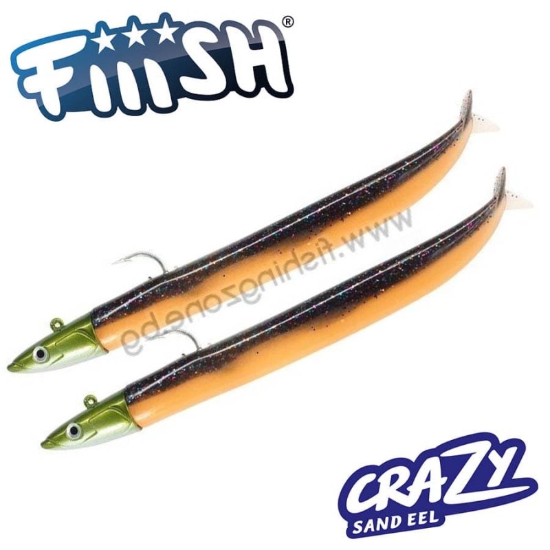 Fiiish Crazy Sand Eel No2 Double Combo - 15cm | 20g Dark Eel