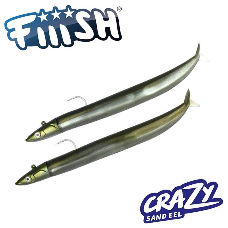 Fiiish Crazy Sand Eel 180 Double Combo - 18cm | 35g - Kaki