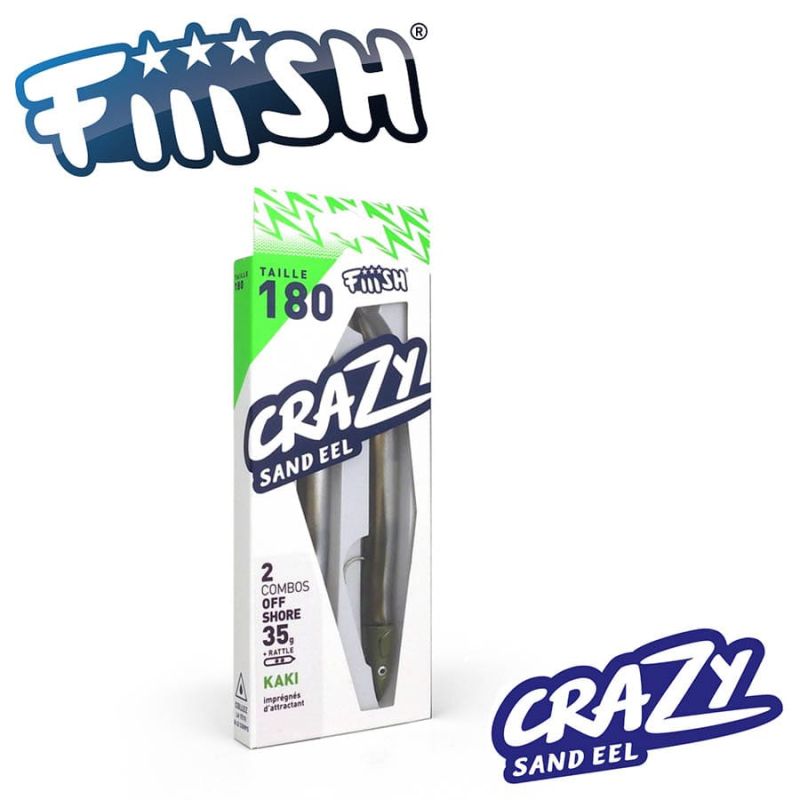 Fiiish Crazy Sand Eel 180 Double Combo - 18cm, 35g + тракалки 