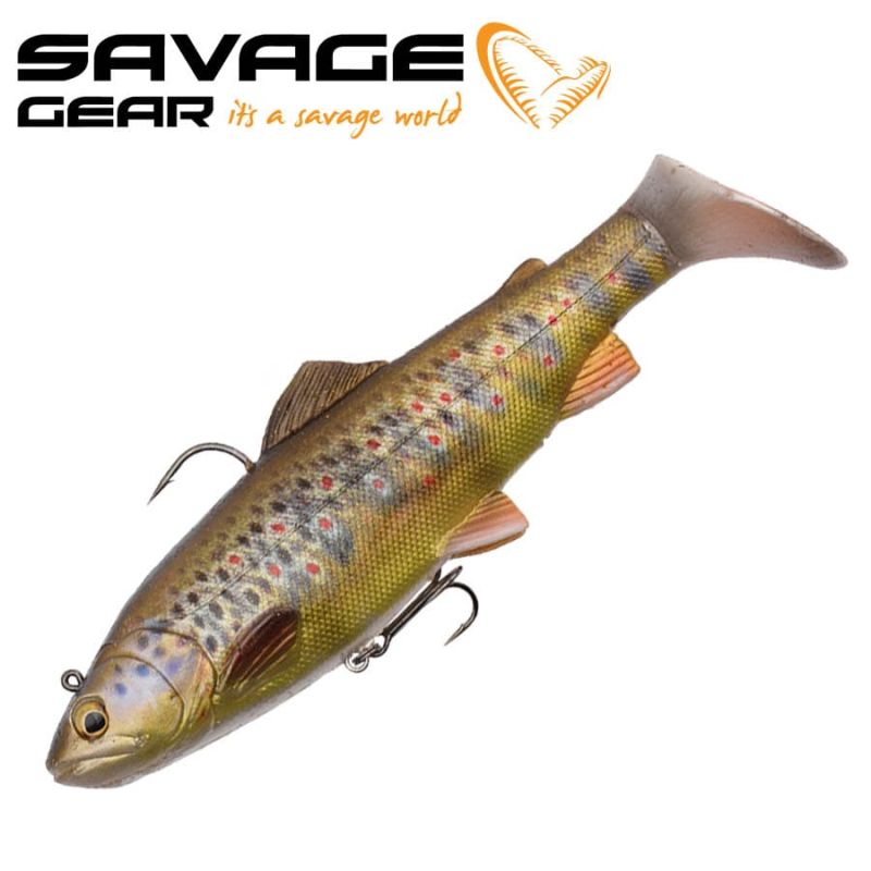 SG 4D Trout Rattle Shad 12.5cm 35g 03-Dark Brown Trout