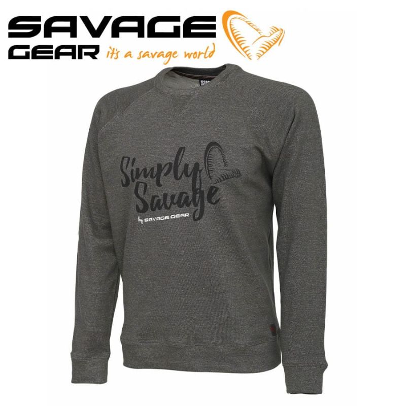 Savage Gear Simply Savage Sweater Melange Grey Блуза 