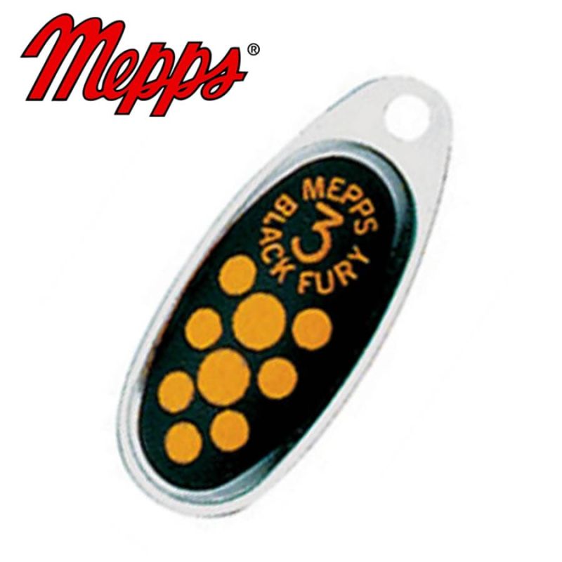 Mepps Black Fury 00 Silver / Yellow dots