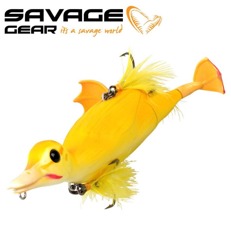 Savage Gear D-150-YD 3D Topwater Suicide Duck Lure Yellow Suicide 