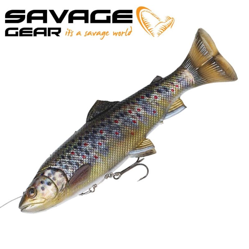 Savage Gear Line Thru Pulse Tail 4D Trout 16cm 51g Soft Lures Slow Sink