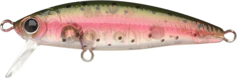 Lucky Craft Bevy Minnow 45SP Ghost Rainbow Trout