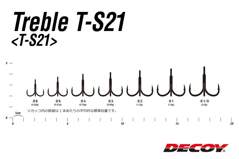 Decoy Treble T-S21 Тройни куки 