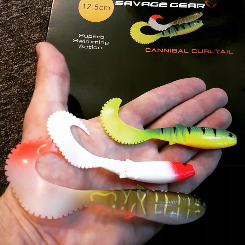 Savage Gear Cannibal Curl Tail 10cm Силиконова примамка  