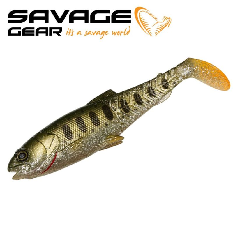 SG Craft Cannibal Paddletail 10.5cm 12g Olive Pearl Silver Smolt
