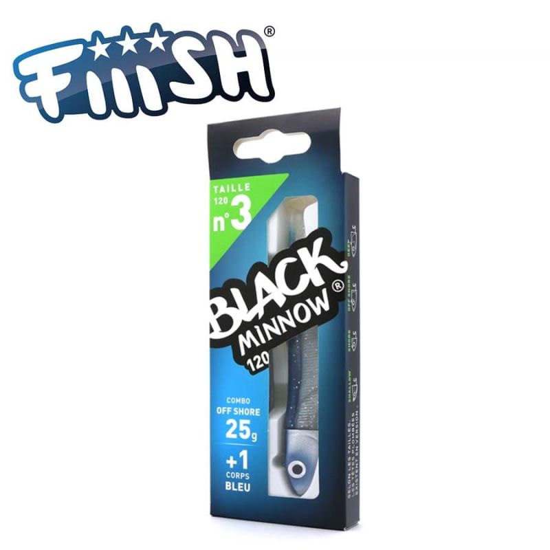 Fiiish Black Minnow No3 Combo - 12 cm, 25g Силиконова примамка 