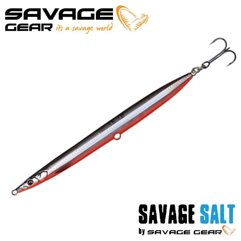 SG Sandeel Pencil 125 19g 10-Black&amp;Red UV