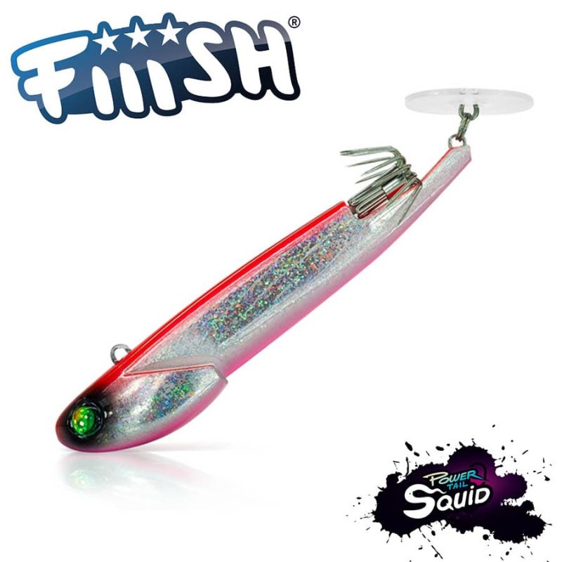 Fiiish Power Tail Squid - Shore - 15g - Fresh Pink