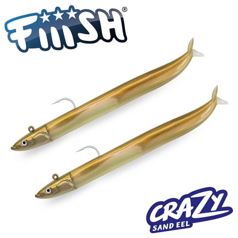 Fiiish Crazy Sand Eel 120 Double Combo - 12cm | 15g - Gold