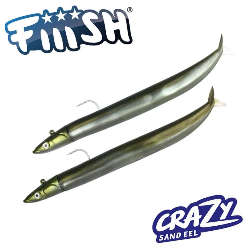 Fiiish Crazy Sand Eel 120 Double Combo - 12cm | 15g - Kaki