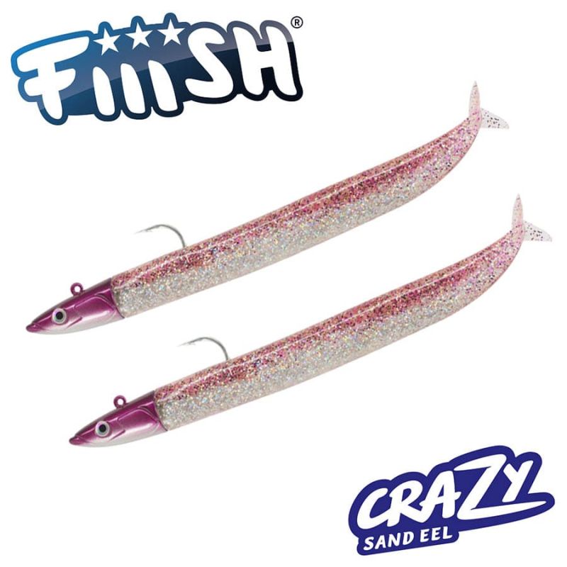 Fiiish Crazy Sand Eel 120 Double Combo - 12cm | 15g - Purple Glitter