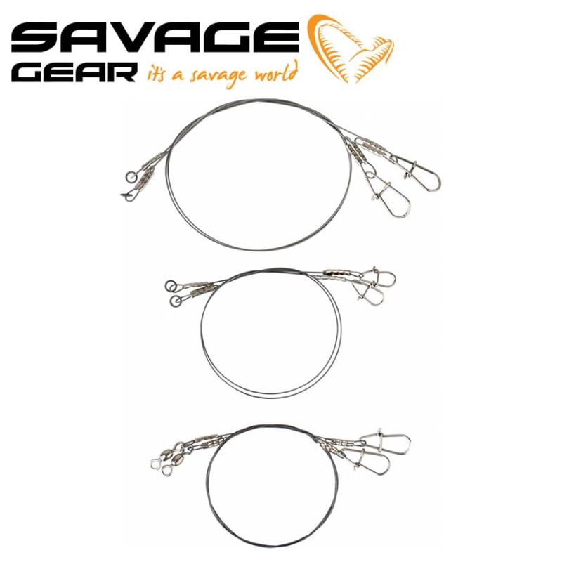 Savage Gear Titanium Trace 22cm 0.5mm 20kg Титаниев повод  