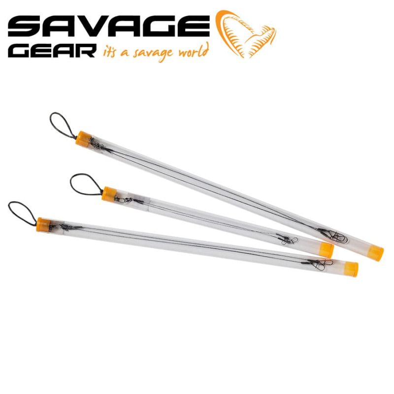 Savage Gear 1x7 Titanium Traces 30cm 0.60mm 23kg Титаниев повод 