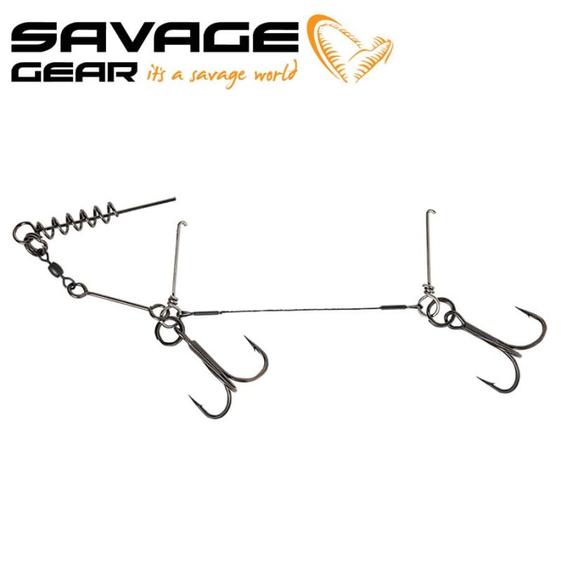 Savage Gear 1x7 Titanium Corkscrew Stinger Стингер
